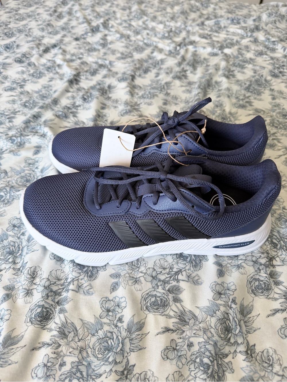 Adidas Men’s Navy Running Shoes Cloudfoam Flex - Laces Size: 11 New With Box